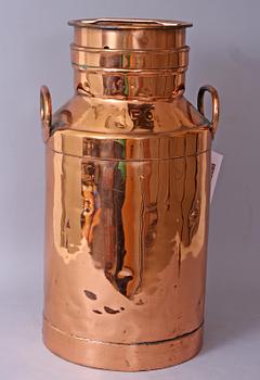 MJÖLKSPANN, koppar, 1800/1900-tal.