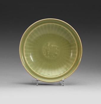 227. A celadon glazed dish, Ming dynasty (1368-1644).