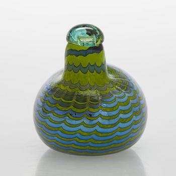 Oiva Toikka, lasilintu, "Tavitar", signeerattu O. Toikka Nuutajärvi.