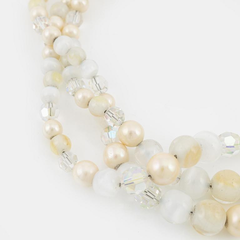 Christian Dior, a pearl and chrystal necklace, 1959.