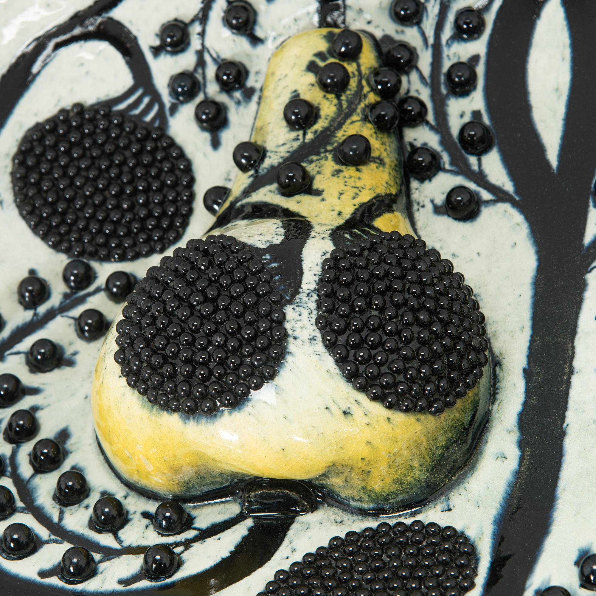 Birger Kaipiainen, a ceramic dish, signed Kaipiainen Arabia.