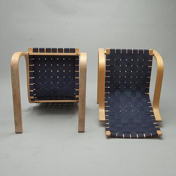 FÅTÖLJER, ett par, modell 406, Alvar Aalto, Artek.