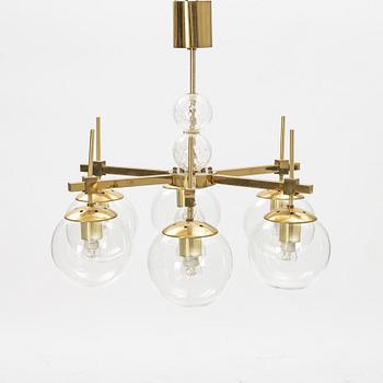 Kamenický Senov chandelier, a celing light, Czech Republic, second half of the 20th Century.
