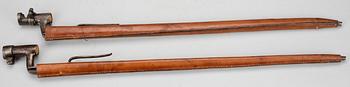 BAJONETTER, 2 st, 1800-tal.