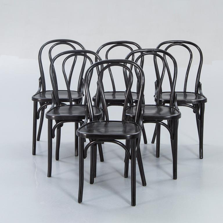 Chairs, 6 pcs, bentwood, 20th century.
