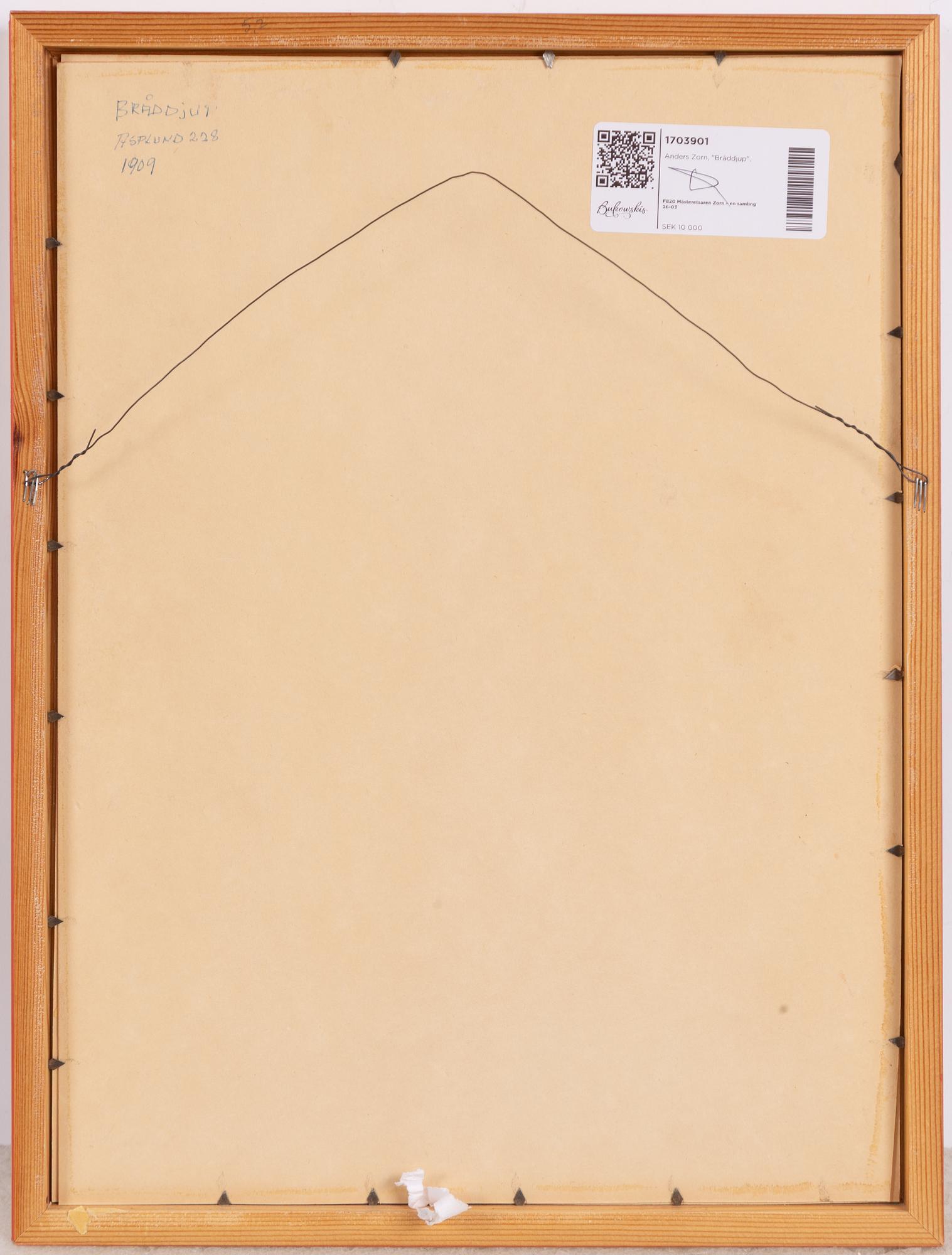 Anders Zorn, "Bråddjup".