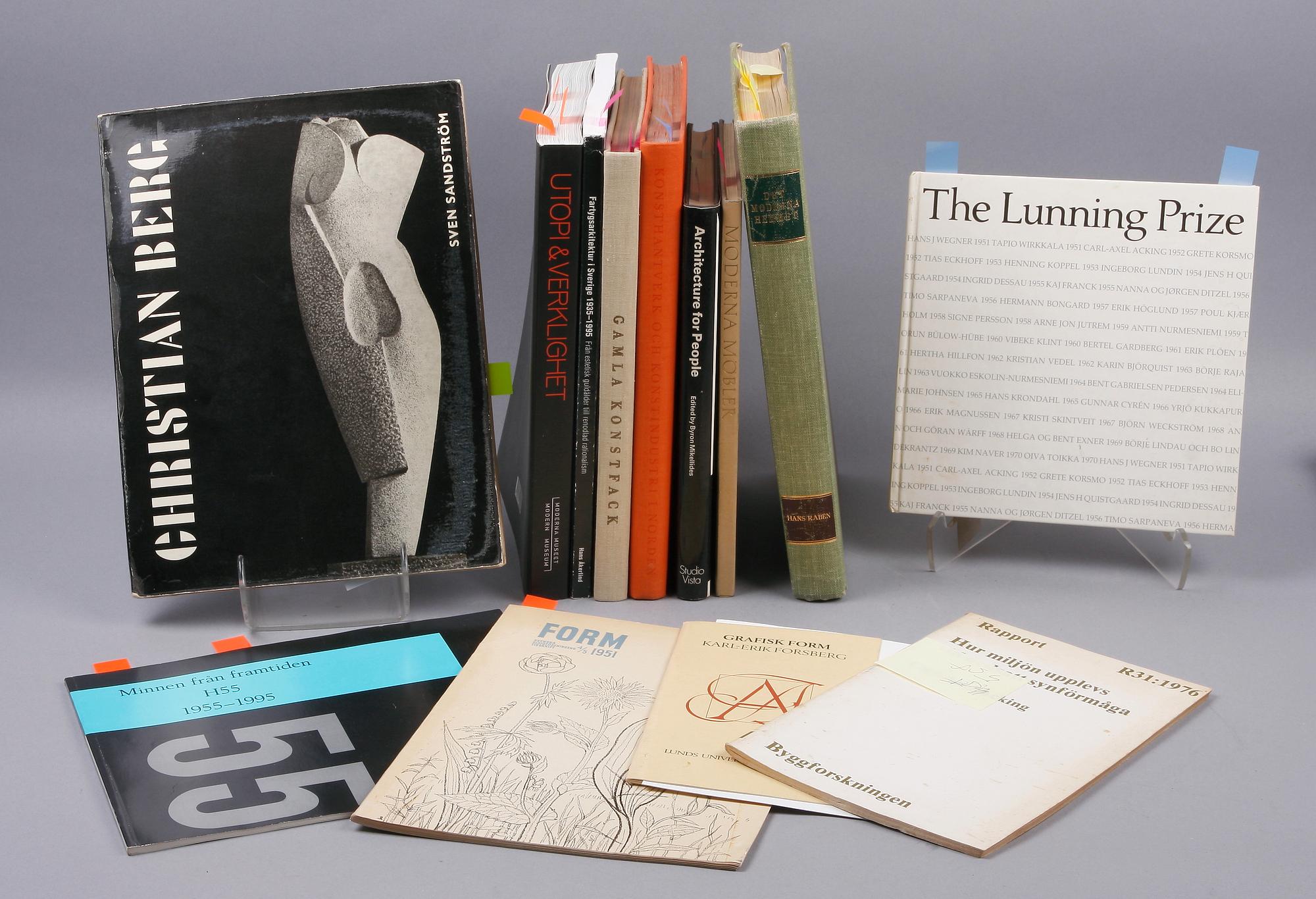 PARTI BÖCKER OCH TIDSKRIFTER, 12 delar. Bla om Carl Axel Acking.