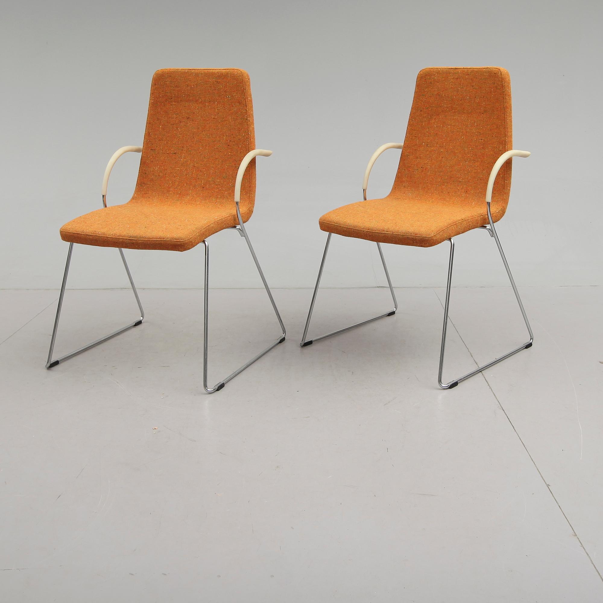 KARMSTOLAR, 1 par, Yrjö Kukupova, Finland, 1900-/2000-tal.