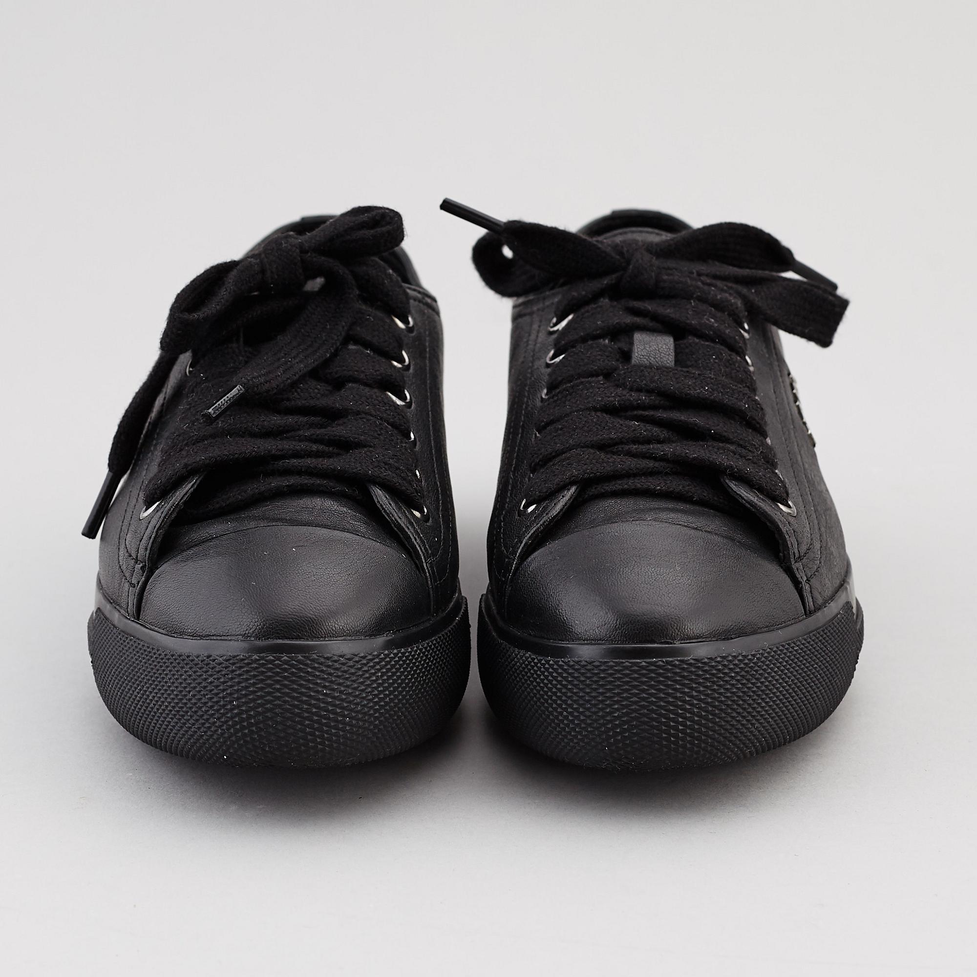 PRADA, two pairs of leather sneakers, size 35,5.
