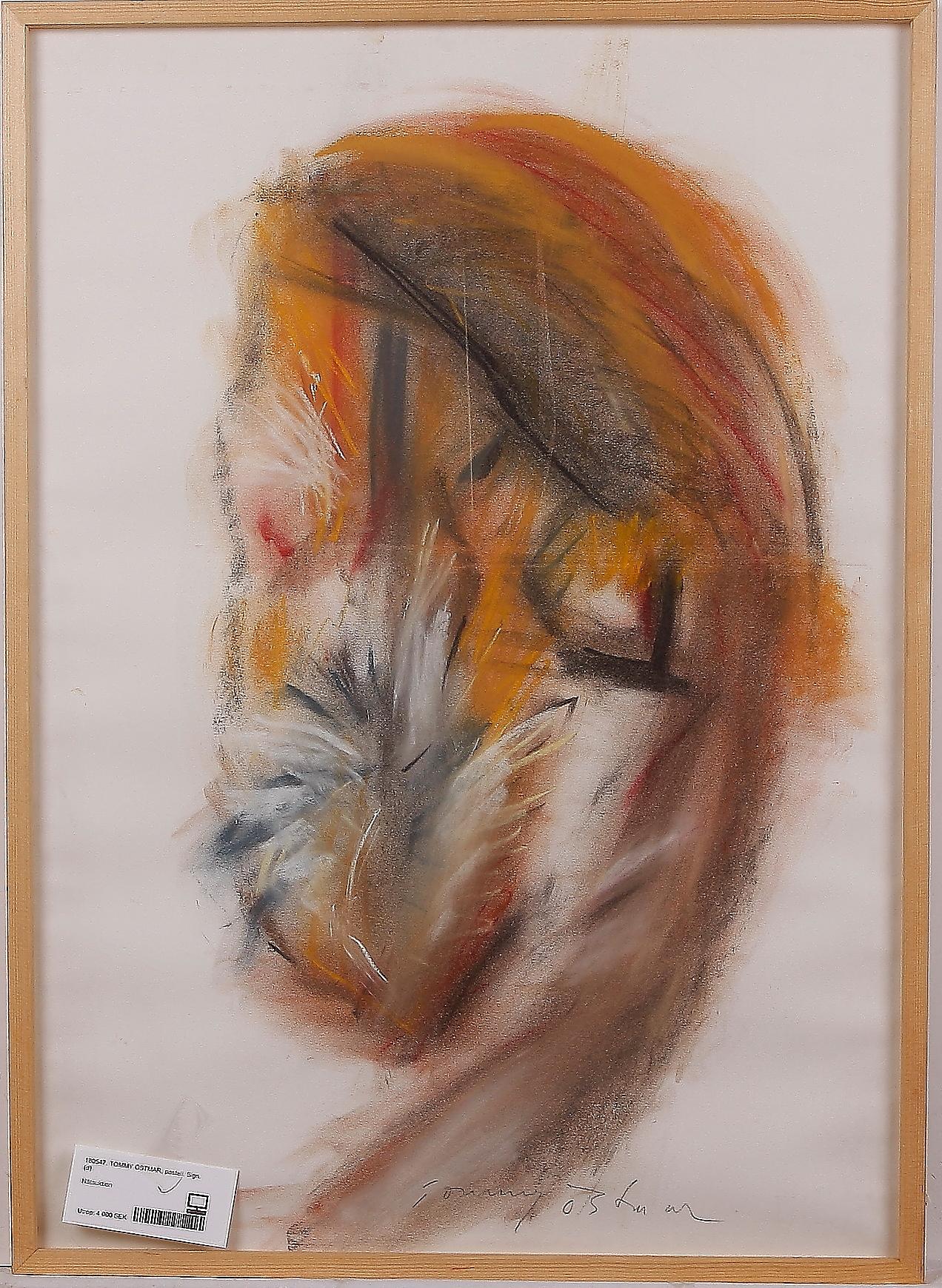 TOMMY ÖSTMAR, pastell. Sign.