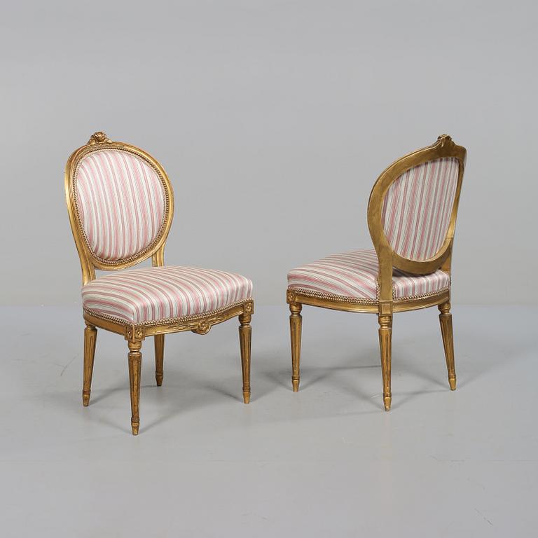 STOLAR, 4 st, gustaviansk stil, 1900-talets första hälft.