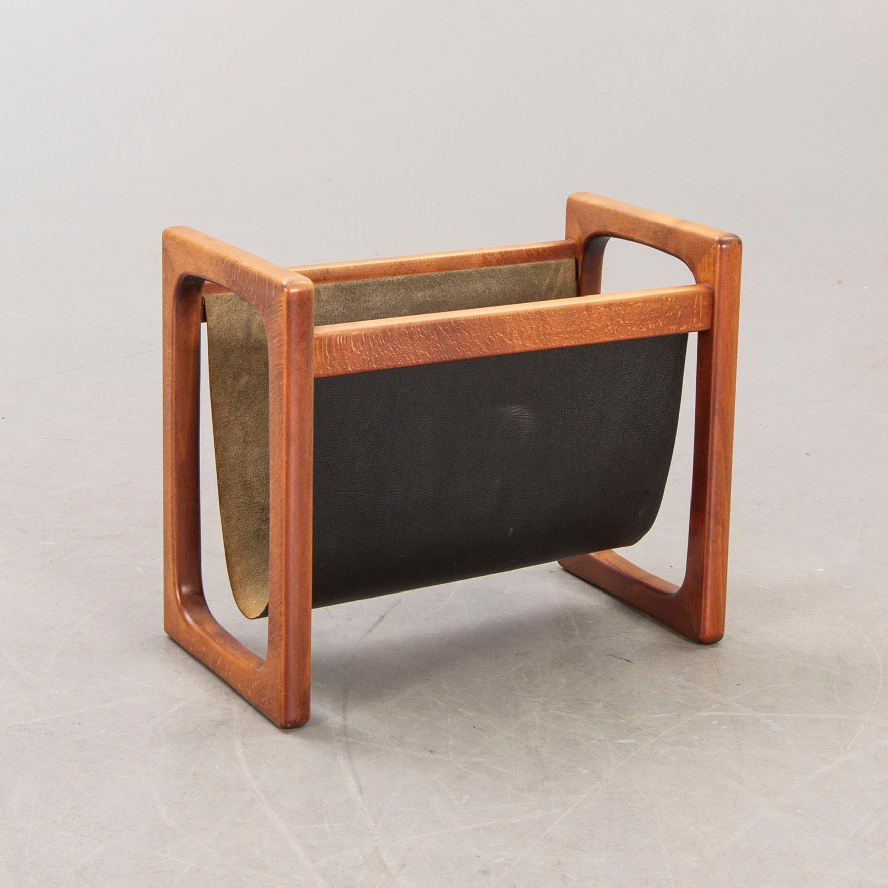 A 1960/70s teak newspaper stand.