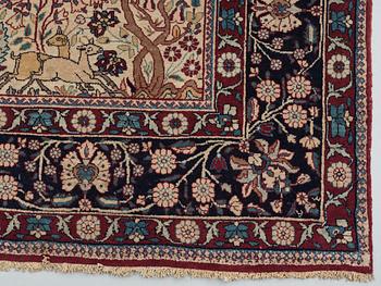 SEMI-ANTIQUE TEHERAN FIGURAL. 218,5 x 137,5 cm.