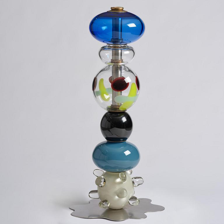 Frida Fjellman, “Totem Buddie no 03”, a unique glass sculpture/vase, Kosta Boda, 2021.