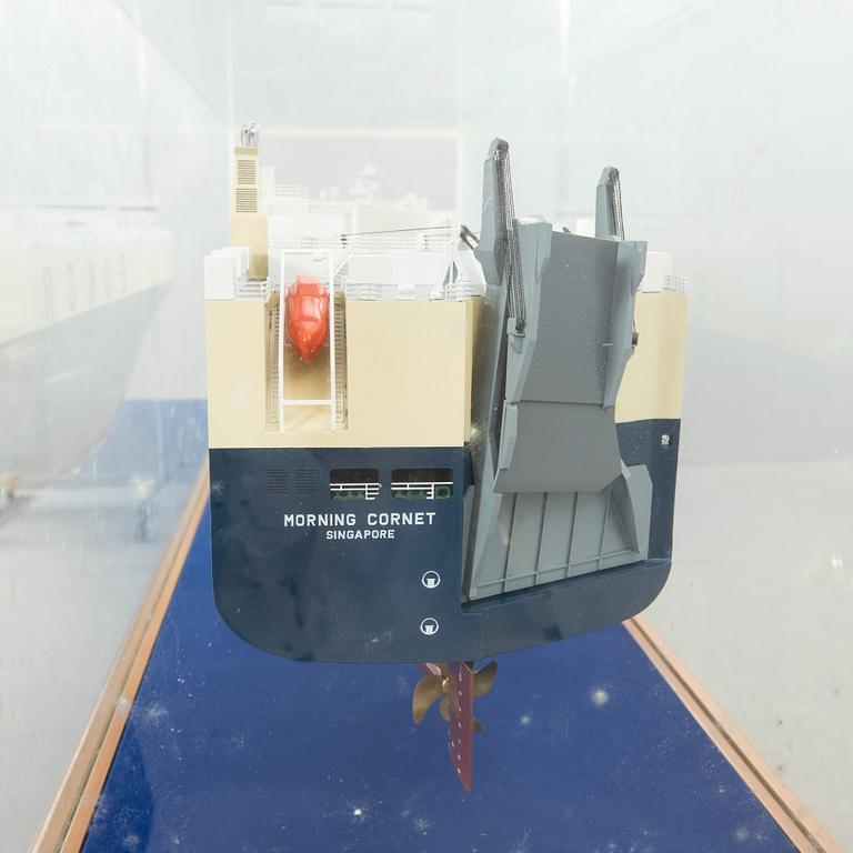 Fartygsmodell "Morning Cornet", Hundai Sahmo Heavy Industies Company LTD. 2007.