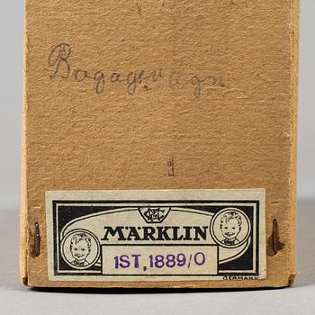 MÄRKLIN, 6 stycken tågvagnar, 0-skalan, Tyskland, 1920/30-tal.