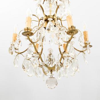 Chandelier in Baroque style, mid-20th century.