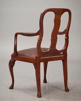 KARMSTOL, senbarockstil, 1900-talets början, märkt.