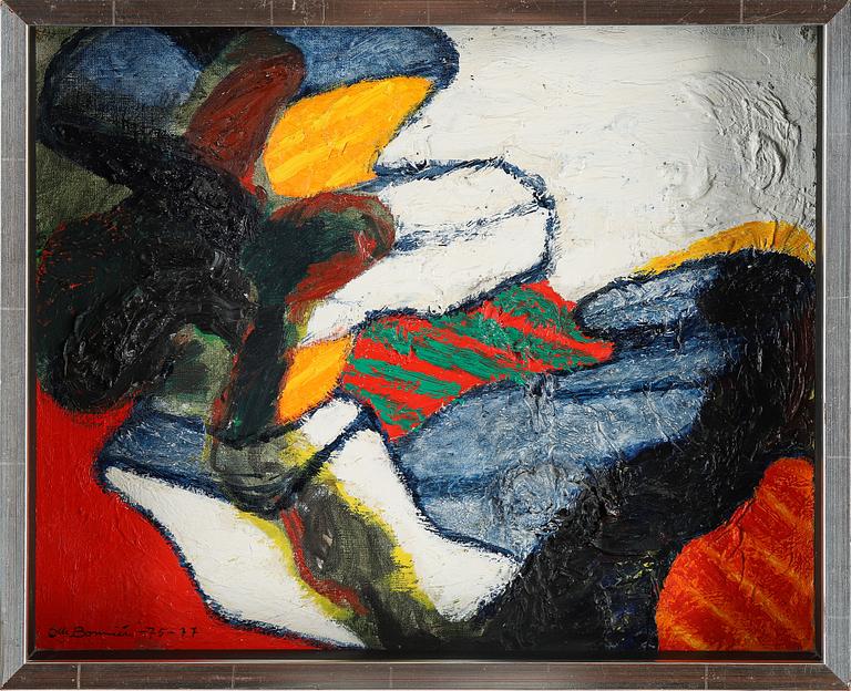 Olle Bonniér, oil on canvas, signed and dated 75-77 cm.
