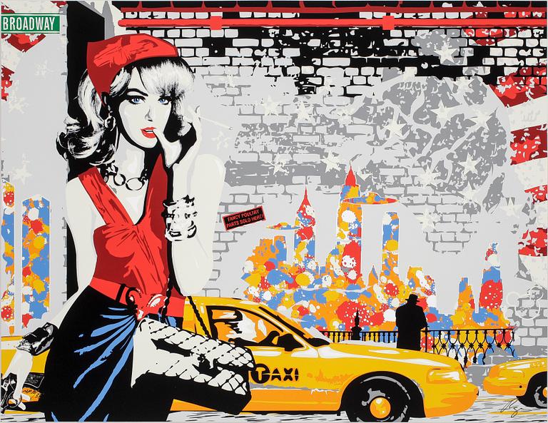 RICHARD RYAN, mapp med 4 litografier,"Manhattan in fashion", signerade och numrerade AP 10/35.