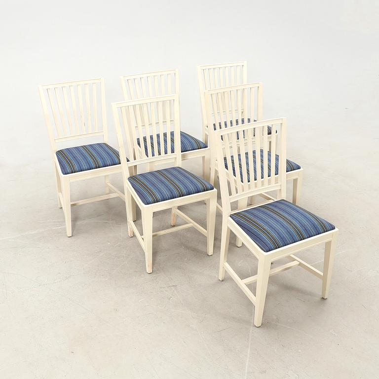 Chairs, 6 pieces, second half of the 20th century.