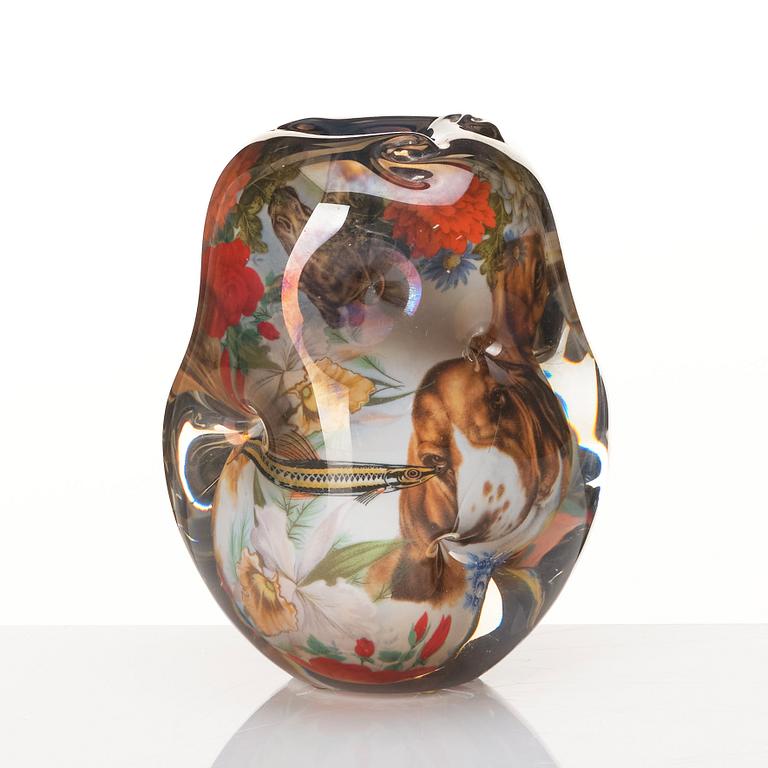 Per B. Sundberg, a glass vase, Orrefors, Sweden, 1999.