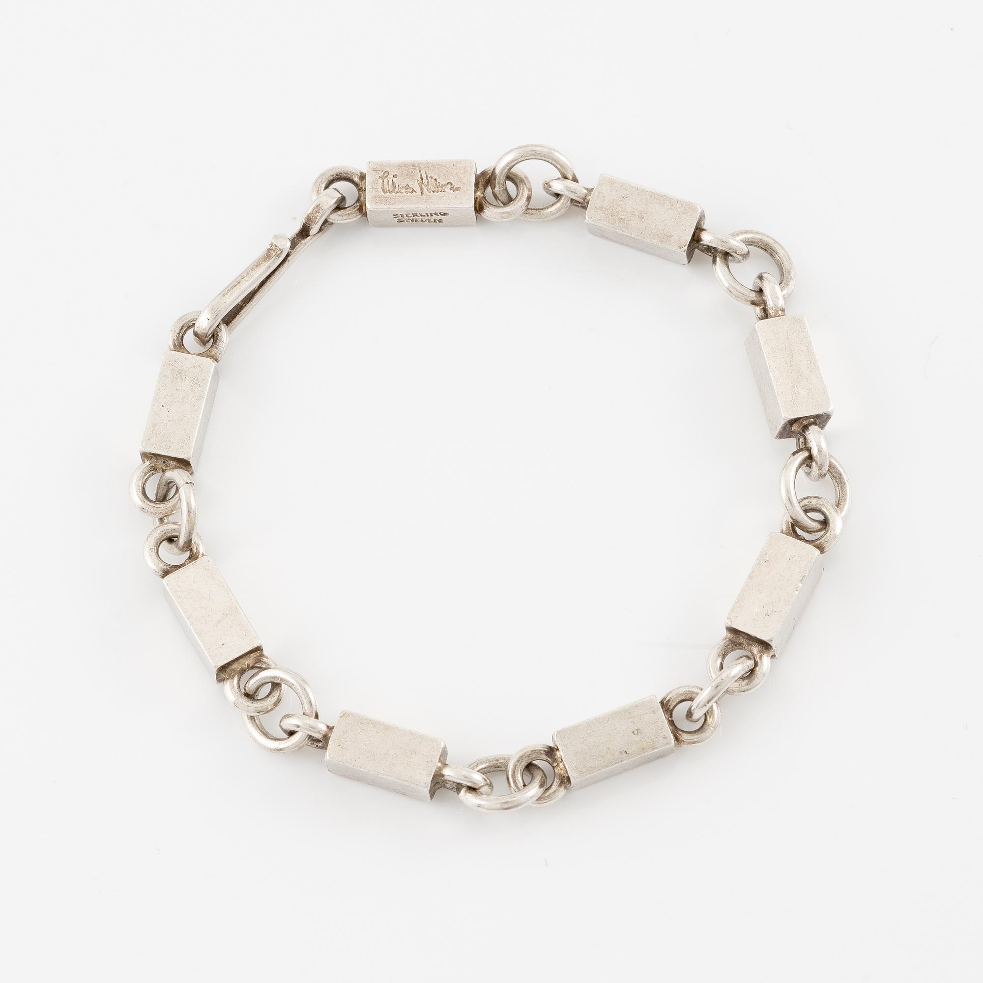 Wiwen Nilsson, bracelet, sterling silver, Lund 1960.