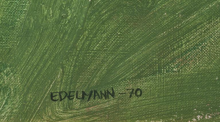 YRJÖ EDELMANN, olja på duk, sign och daterad 70.