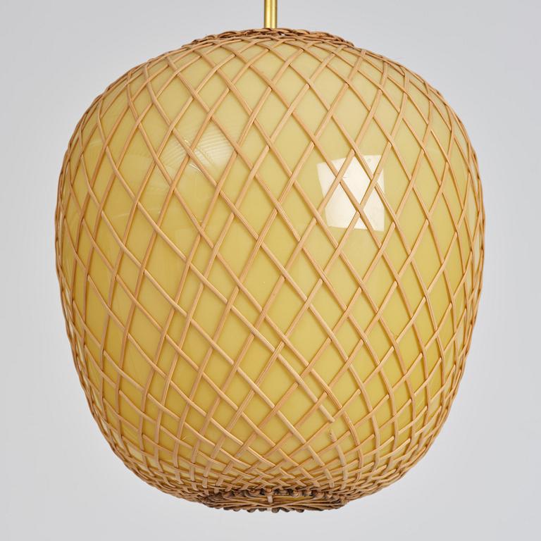 Swedish Modern, a pair of ceiling lamps, 1940s.