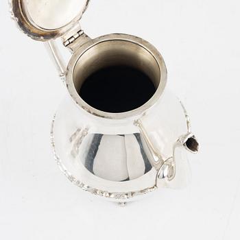 Kaffeservis, 3 delar, sterlingsilver, Mexiko 1900-tal.