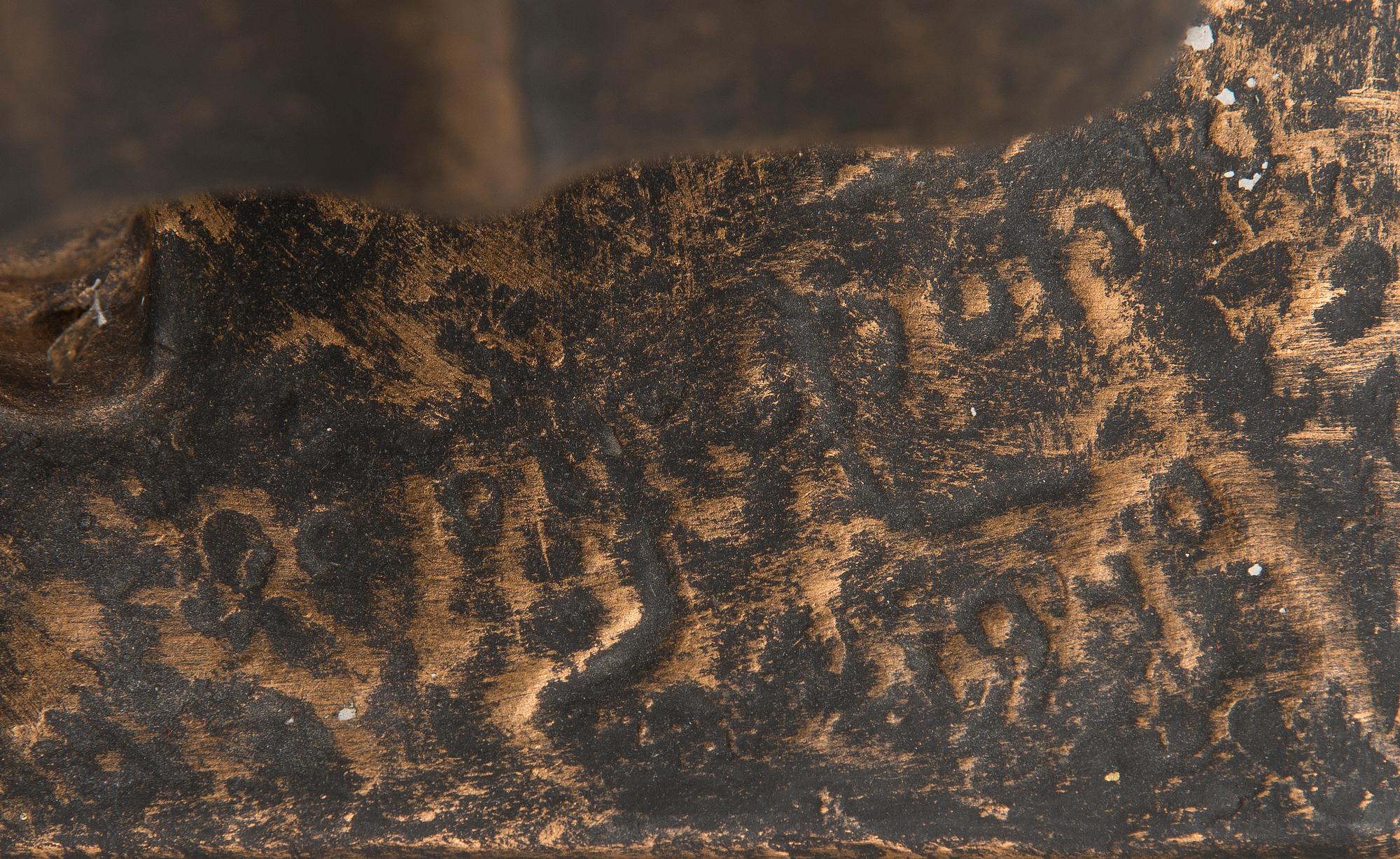 patinated plaster, signed and dated 1940.