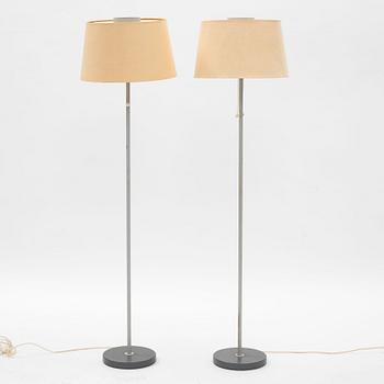 Harald Notini,  a pair of floor lamps, model "15744", Arvid Böhlmarks Lampfabrik, 1950s.