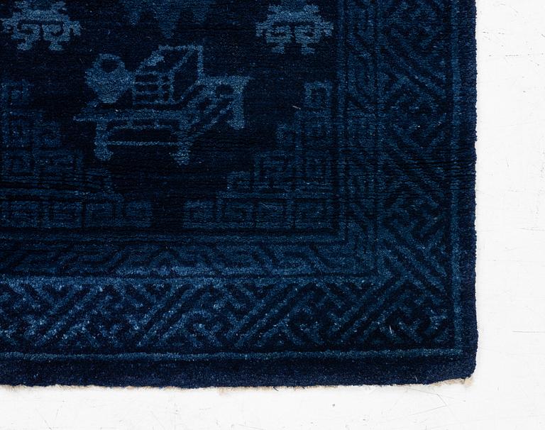 An antique Baotou, rug north China, c. 140 x 70 cm.