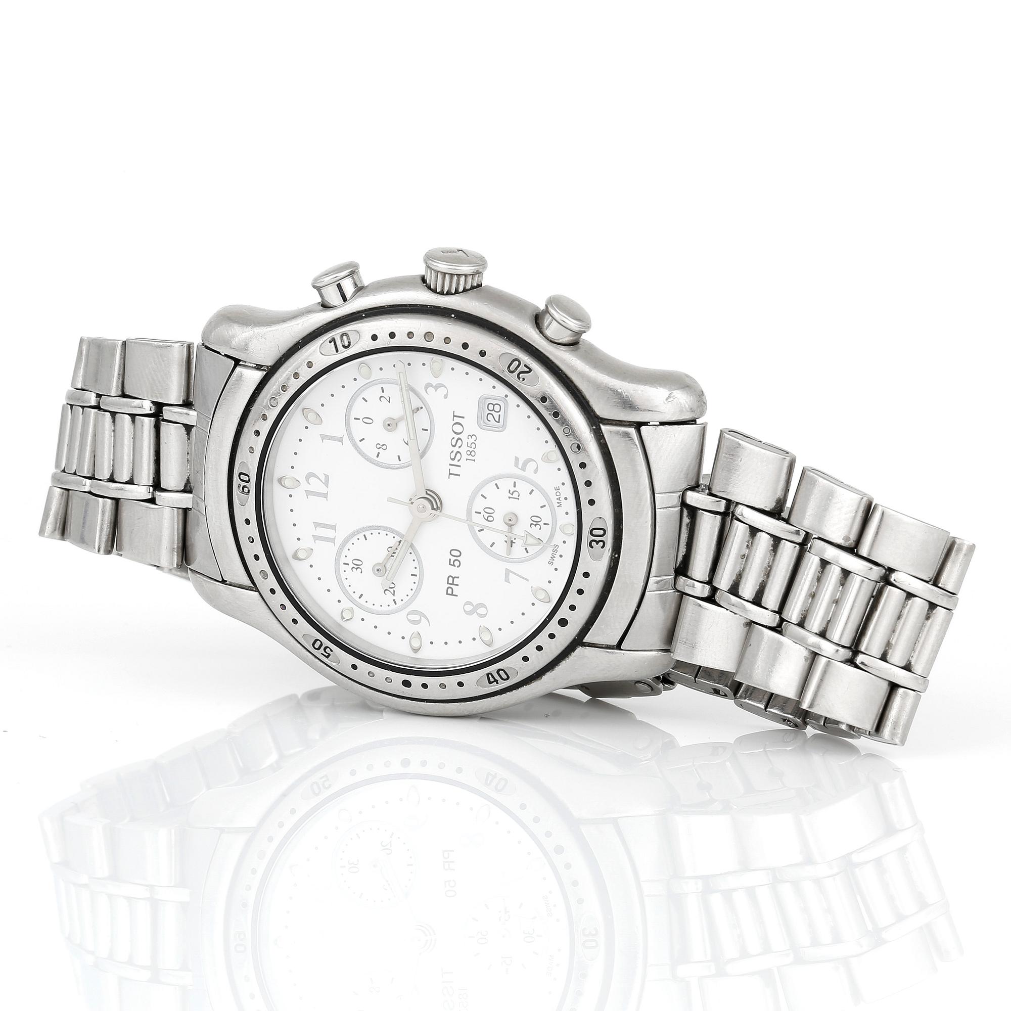HERRARMBANDSUR, Tissot PR50, J178/278, Chronograf, 2000-tal.