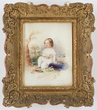 Miklós Barabás · MIKLÓS BARABÁS, akvarell och blyerts, signerad, daterad 1844.