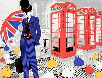 RICHARD RYAN, "London by ryan", färgserigrafier, 4 st, 2010, signerade och numrerade 93/350.