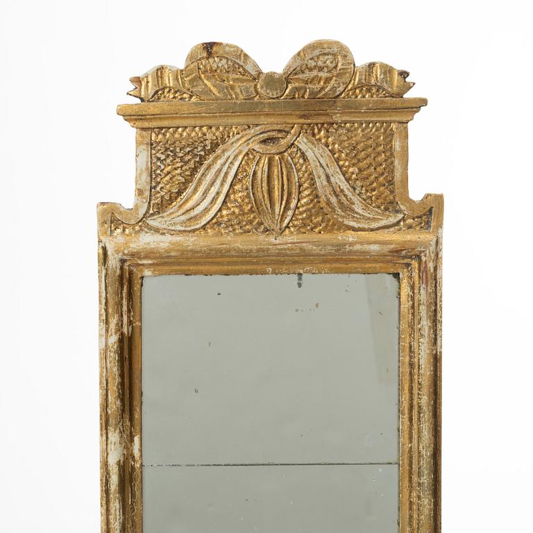Mirror wall lamp, Gustavian, late 18th century.