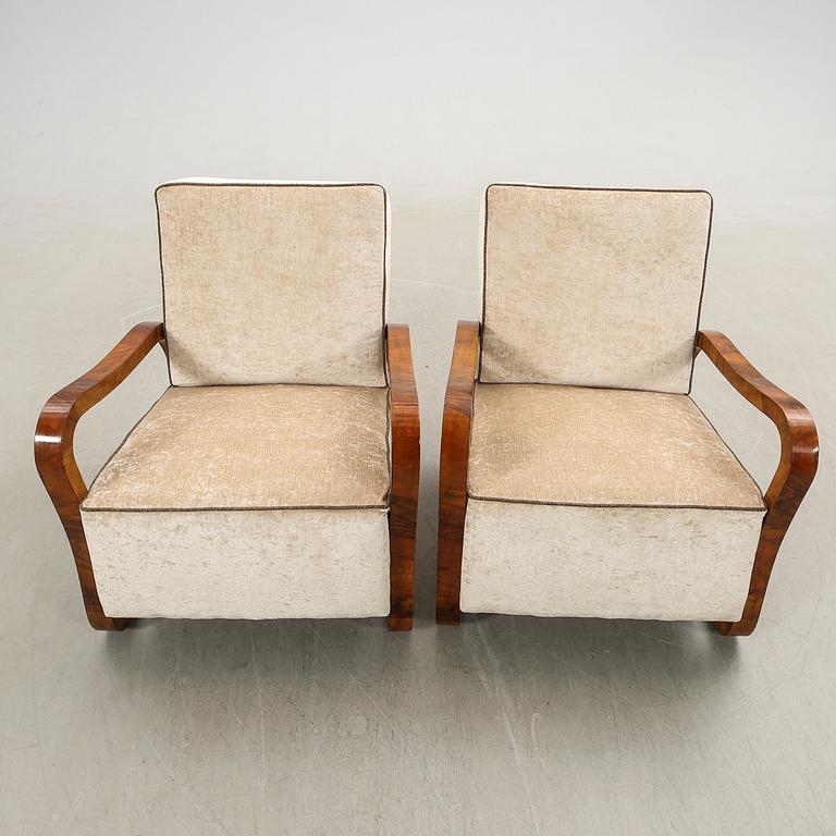 Fåtöljer, ett par, Art Deco, 1900-talets första hälft.