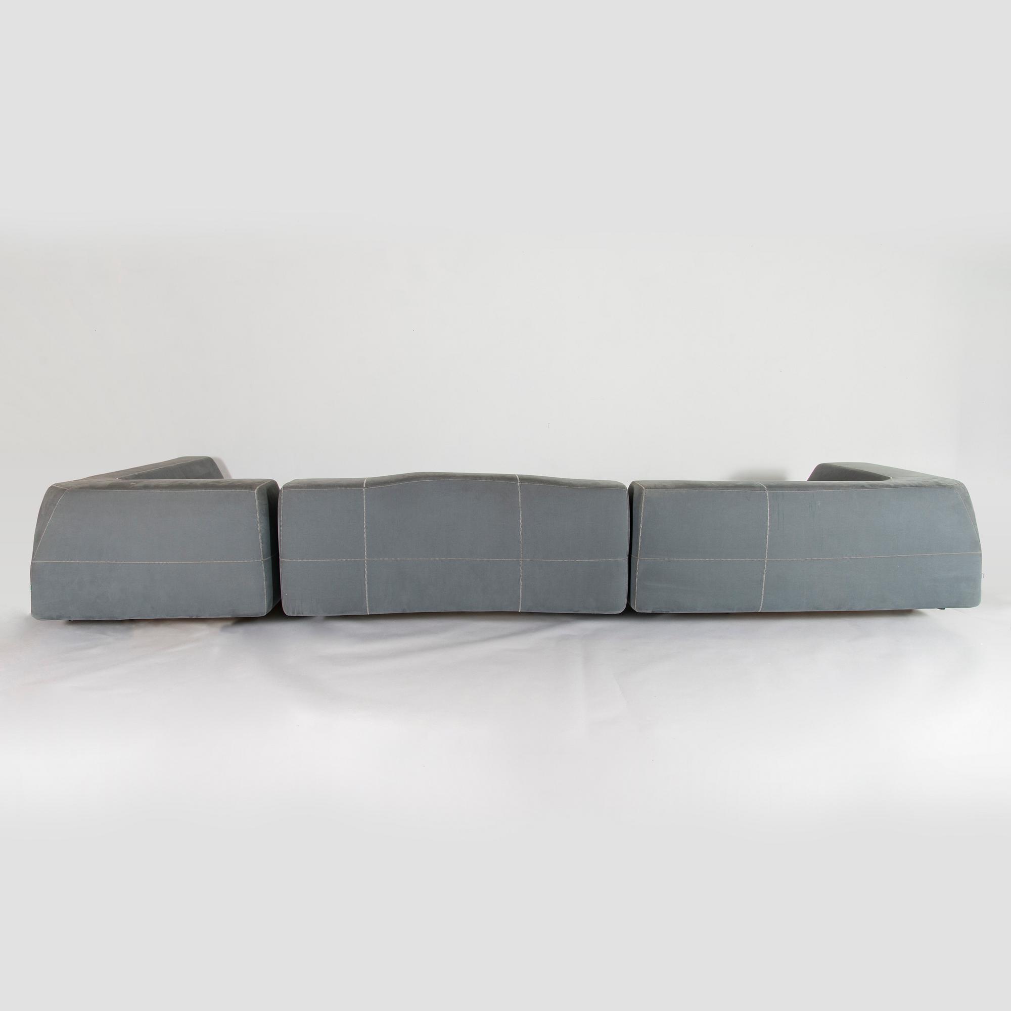 Patricia Urquiola, a three-module 'Bend' sofa for B&B Italia. 2010s.
