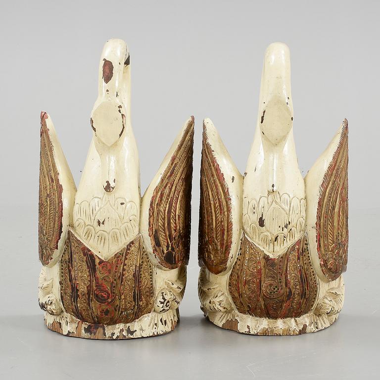 DEKORELEMENT, ett par, 1800/1900-tal.