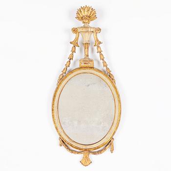 A Danish Louis XVI ' Liselund' mirror, late 18th century.