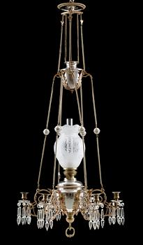 TAKFOTOGENLAMPA, Böhlmarks, katalogförd 1891. Tot h ca 130.