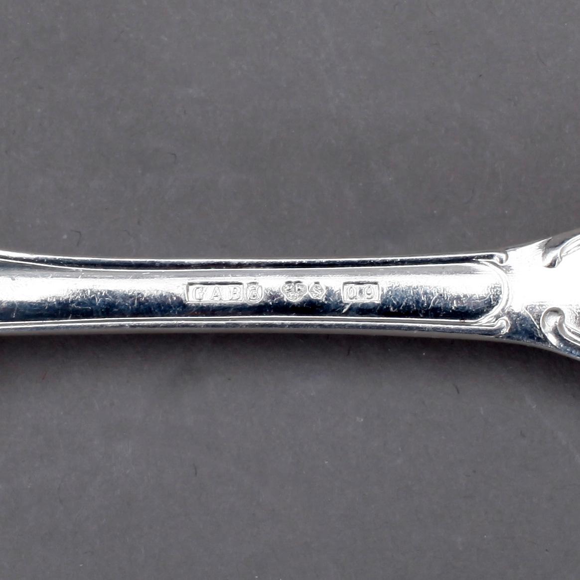 BESTICKSERVIS, 174 delar, silver, GAB, Stockholm, vikt 4658 gram exklusive knivar med stålblad.