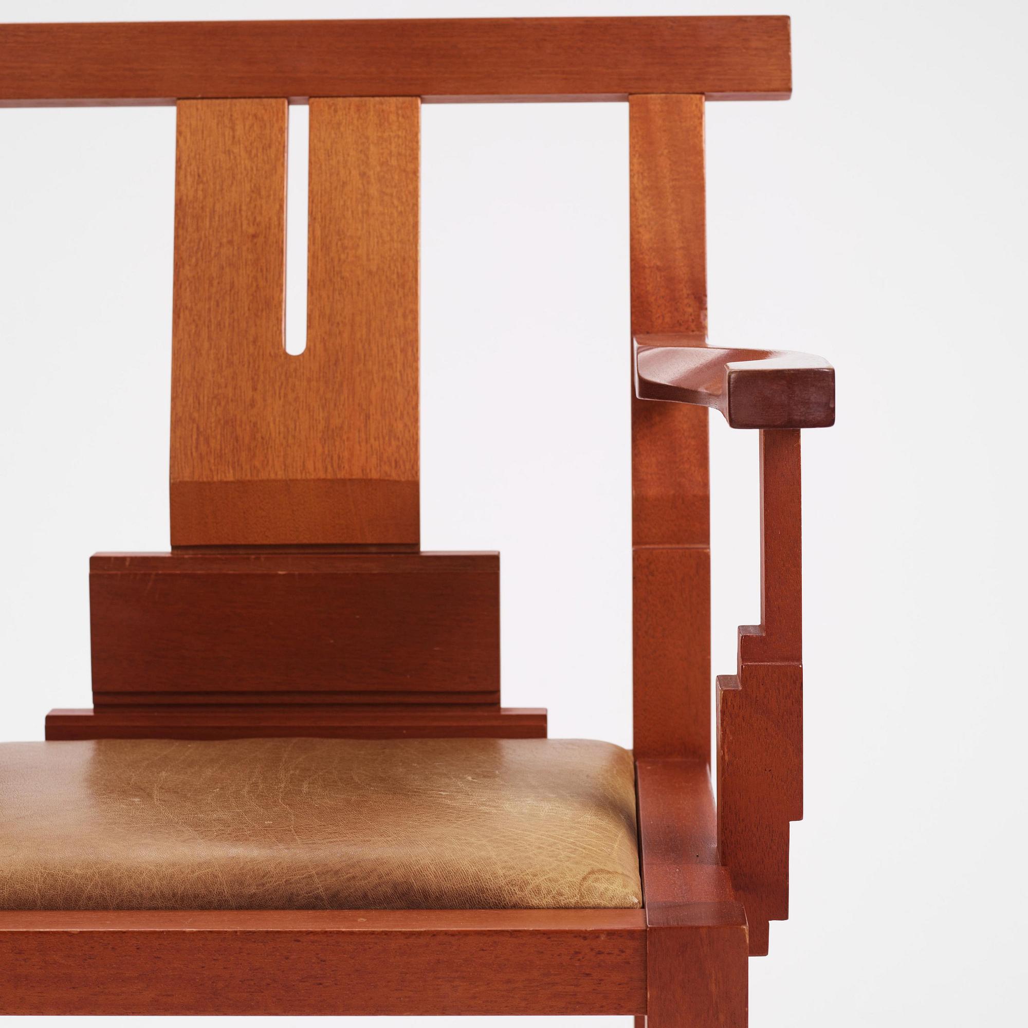 John Kandell, a set of six "Solitär" chairs, Källemo, Värnamo, post 1985.