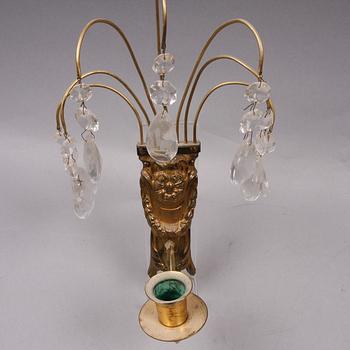 VÄGGAPPLIQUER, ett par, Louis XVI-stil, 1900-talets andra hälft.