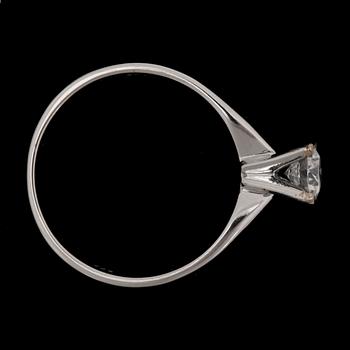 A birilliant cut diamond ring, app. 0.50 ct.