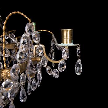 LJUSKRONA, gustaviansk 1700-tal. Höjd 90 cm.