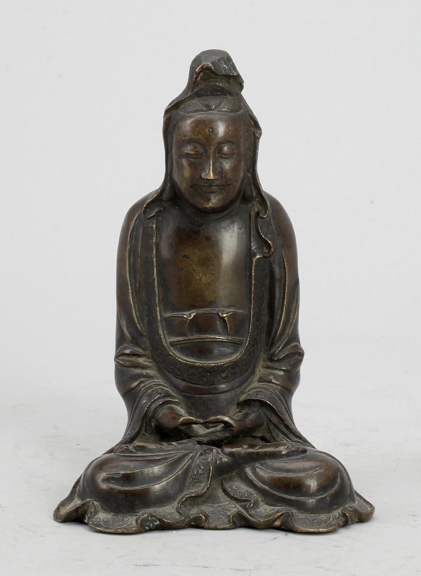 BUDDHASTATYETT, brons, ostasien, 1900-tal.
