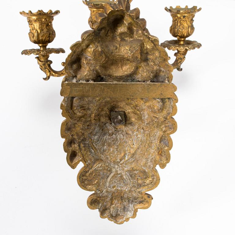 Seinäkynttelikköpari, Venäjä 1800-luvun loppupuoli.