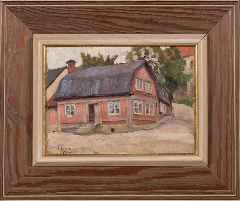 Louis Sparre, oil on board, signed.